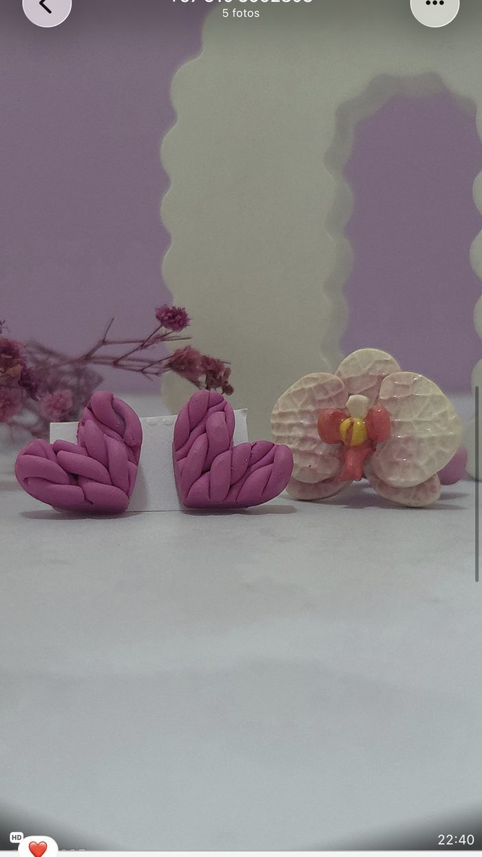 Aretes en forma de corazón