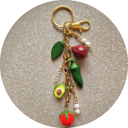 Llavero con charms