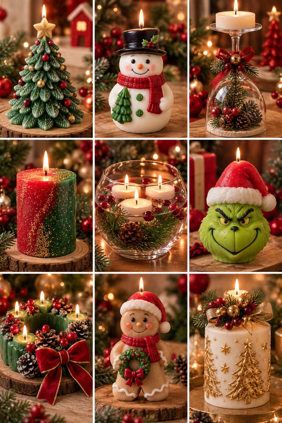 Velas navideñas